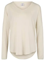 Dámské pyžamové tričko QS6143E-101 slonovinová - Calvin Klein