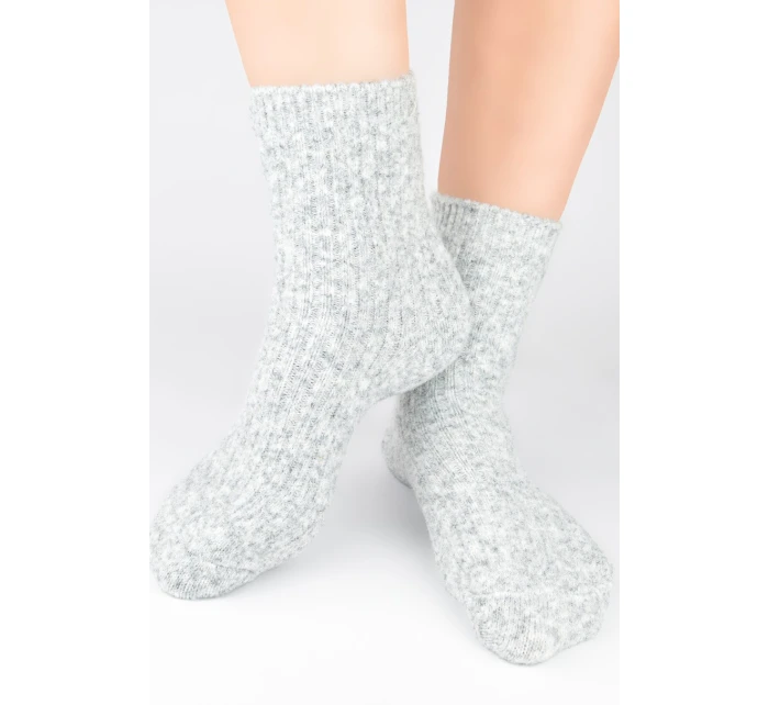 PONOŽKY BEZ TLAKU HLADKÉ S VLNOU SB133