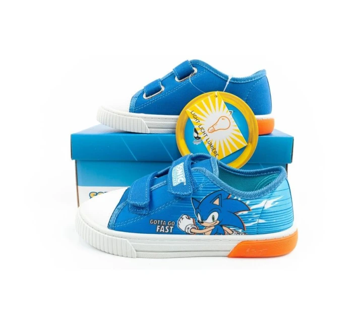 Leomil Sonic dětské sportovní boty lehké tenisky na suchý zip modré červené