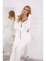 Hřejivá souprava s dlouhou mikinou ecru