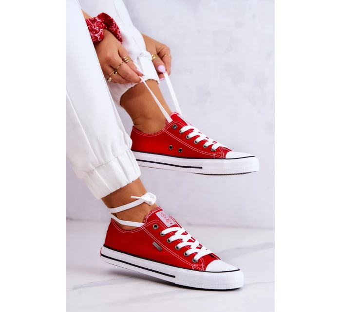 Dámské klasické tenisky model 21577962 červená - Cross Jeans