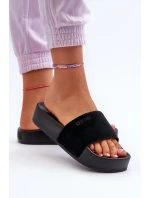 Dámské sandály na platformě z semiše Big Star model 21655540 černé - Big Star Shoes Dámské sandály na platformě z semiše Big Star model 21655540 černé - Big Star Shoes