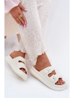 Dámské Pěnové Pantofle Na Platformě Ecru model 21700337 - Boto Dámské Pěnové Pantofle Na Platformě Ecru model 21700337 - Boto