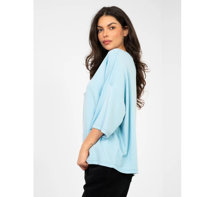 Bluzka RV BZ model 22007128 jasny niebieski - FPrice Bluzka RV BZ model 22007128 jasny niebieski - FPrice