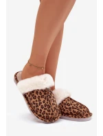Dámské domácí pantofle s kožíškem – panterka Aceline Dámské domácí pantofle s kožíškem – panterka Aceline