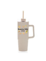 Personalizovaná termoska s průhledným víčkem s letním mixem 