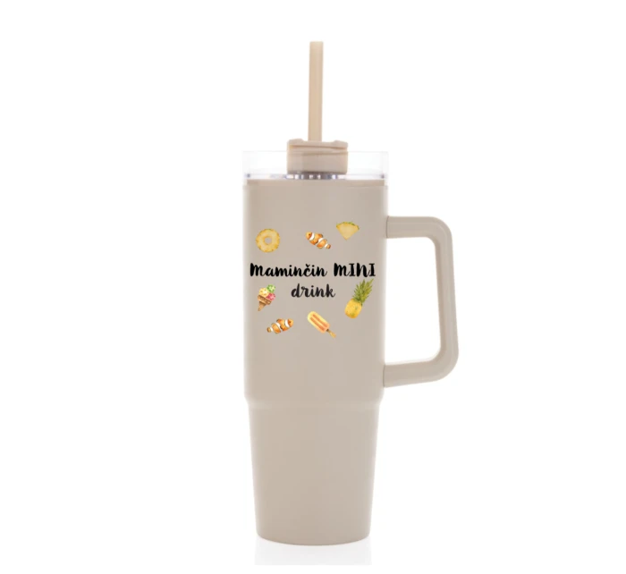 Personalizovaná termoska s průhledným víčkem s letním mixem 
