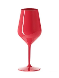 Červená nerozbitná sklenice na víno 470 ml model 20697451 - Giftela