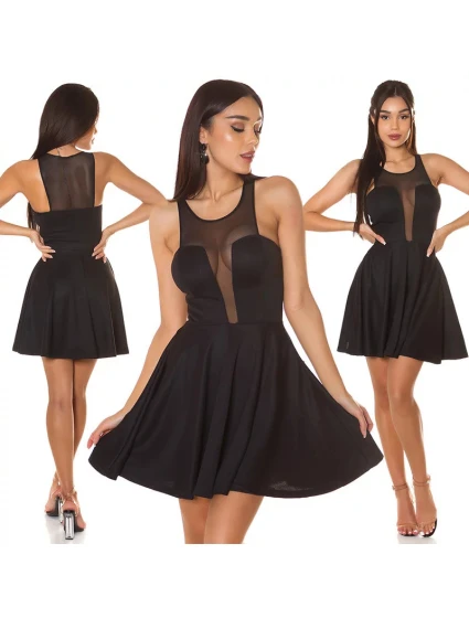 Dámské sexy minišaty s dekoltem Černá  model 20976133 - Koucla