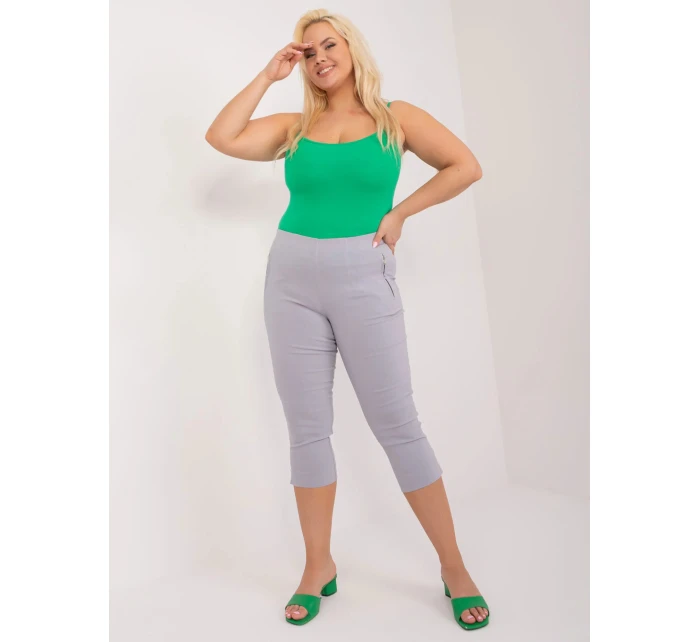 Dámské kalhoty1863.83 světle šedé - FPrice