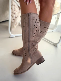 Ažurové kozačky  model 222526 Step in style