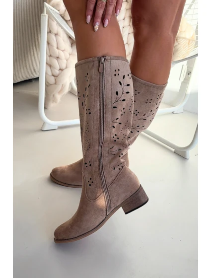 Ažurové kozačky  model 222526 Step in style