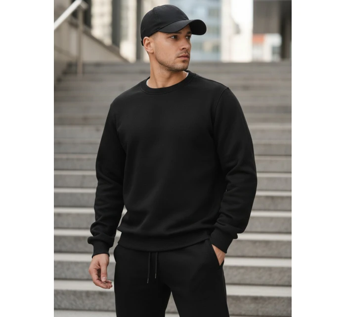 Pánská černá mikina model 21986415 - Dstreet