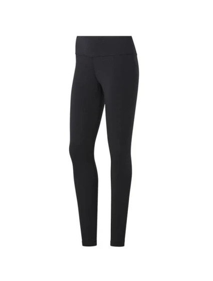 Dámské sportovní legíny Reebok TE COTTON LEGGING s vysokým pasem černé (FK6664)