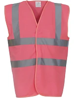 HVW 100 HiVis bezpečnostní vesta model 22502144 pink - Yoko HVW 100 HiVis bezpečnostní vesta model 22502144 pink - Yoko