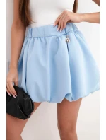 Dámská viskózová sukně bombka s gumou v pase modrá