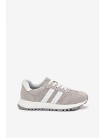 Dámské tenisky z pravé semišové šedé model 22069511 - EVENTO Dámské tenisky z pravé semišové šedé model 22069511 - EVENTO