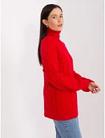 Sweter AT SW 2348.95 czerwony