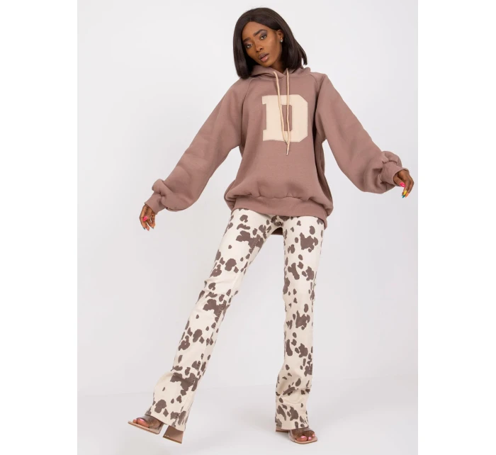 Mikina EM BL 651/D.29X hnědá