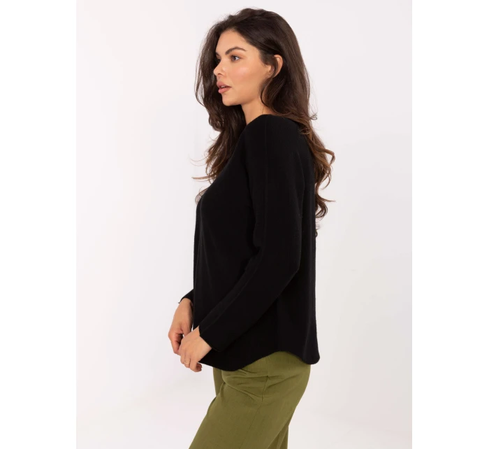 Sweter IT SW model 21302465 czarny - FPrice Sweter IT SW model 21302465 czarny - FPrice