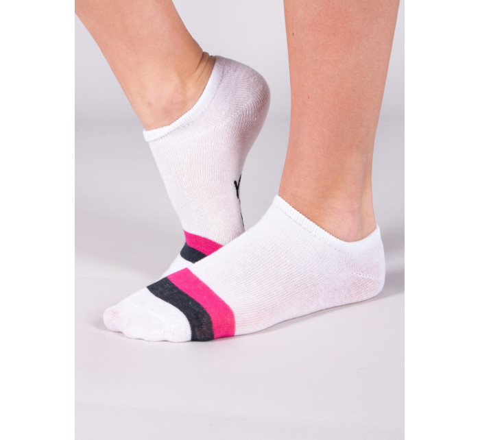 Yoclub Dívčí kotníkové bavlněné ponožky Vzory Barvy 6-pack SKS-0008G-AA00-002 Vícebarevné