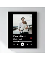 Personalizovaný magický fotoobraz v rámu - 50x70 - hudební přehrávač Personalizovaný magický fotoobraz v rámu - 50x70 - hudební přehrávač