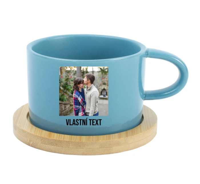Personalizovaný keramický hrníček Makronka s fotografií 