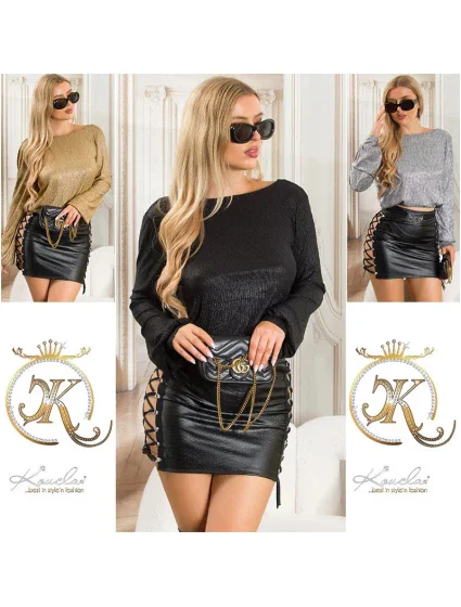 Sexy lesklá halenka model 20826110 - Koucla Sexy lesklá halenka model 20826110 - Koucla