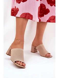 Pantofle FY35-1 béžové - Step in style