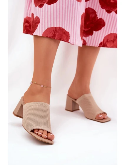 Pantofle FY35-1 béžové - Step in style