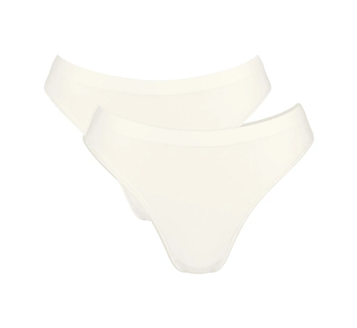 Dámské kalhotky GO Sense High leg 2P - WHITE - bílé 00GZ - SLOGGI