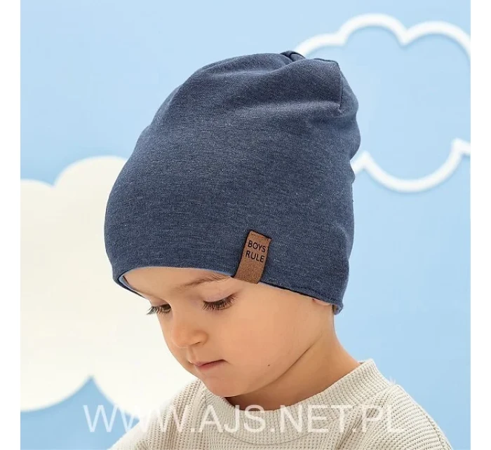 AJS 50-086 oboustranná dětská čepice