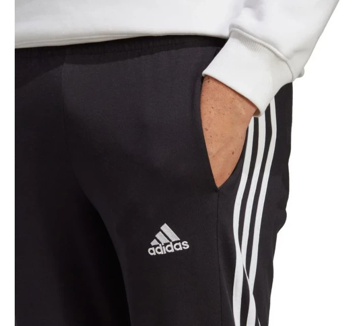 Kalhoty adidas Essentials Single Jersey Tapered Open Hem 3-Stripes M IC0044