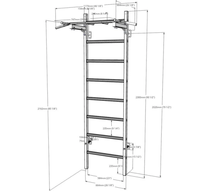 DŘEVĚNÝ KOVOVÝ GYMNASTICKÝ ŽEBŘÍK S HRAZDOU LAVIČKA 221W DŘEVĚNÝ KOVOVÝ GYMNASTICKÝ ŽEBŘÍK S HRAZDOU LAVIČKA 221W