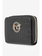 Dámská peněženka z přírodní kůže s zvířecím vzorem Malá  Černá model 21644757 - NOBO