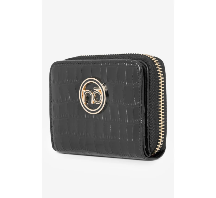Dámská peněženka z přírodní kůže s zvířecím vzorem Malá  Černá model 21644757 - NOBO