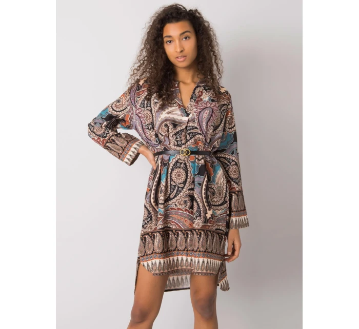 Šaty DHJ SK 5766 1.32X černá a béžová