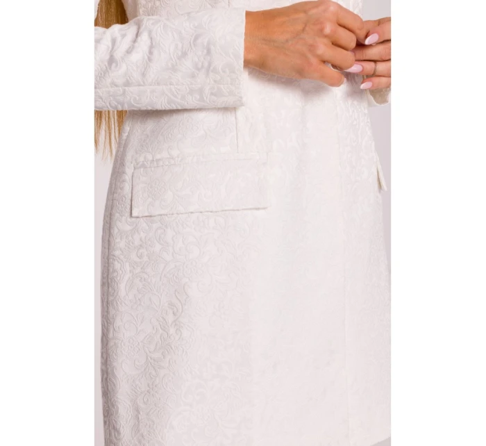 M881 Žakárové blejzrové šaty - krémové M881 Žakárové blejzrové šaty - krémové