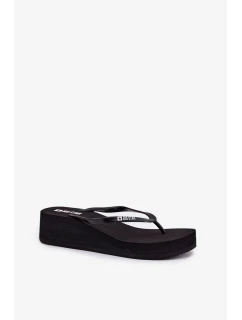 Dámské žabky na klínku Big Star – černé