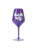 Personalizovaná nerozbitná sklenice s ovocem a textem 