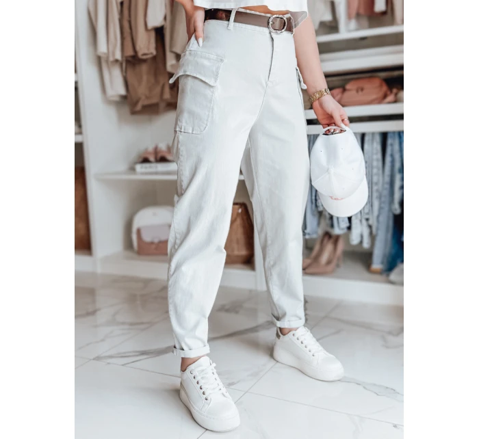 Dámské pytlovité kalhoty GOTRENDI světle šedé FashionStreet UY2529