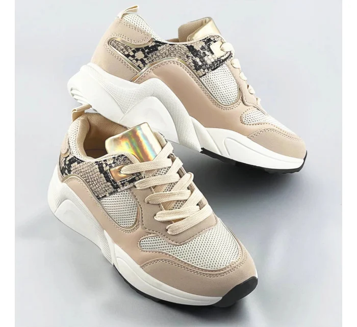 Béžové dámské sportovní boty (6348) Béžové dámské sportovní boty (6348)