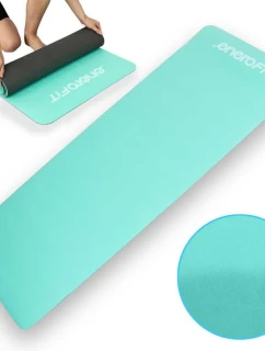 PODLOŽKA NA JÓGU A FITNESS TPE PROTISKLUZOVÁ MÁTOVĚ ŠEDÁ ENERO FIT