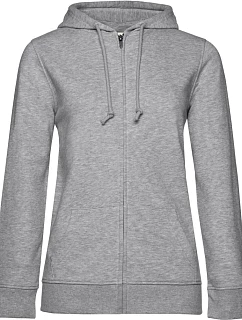 B&C Inspire Zipped Hood /women_° Dámská mikina s kapucí 01.W36B heather grey