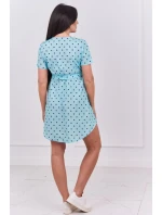 Mátové puntíkované šaty