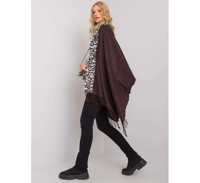 Šála AT SZ BF48420 hnědo-bílá Šála AT SZ BF48420 hnědo-bílá