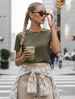 MAYLA II dámské tričko olivové FashionStreet RY2661