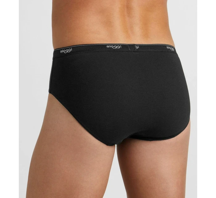 Pánské slipy men Basic Midi černé - Sloggi