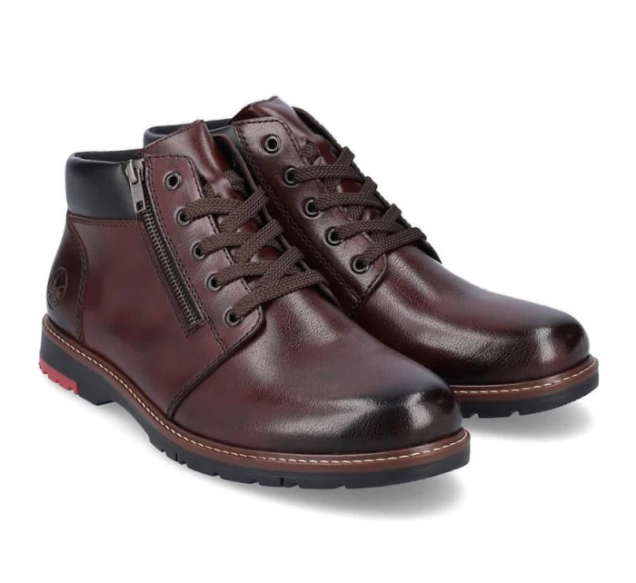 Kožené pohodlné zateplené boty M model 20539794 brown - Rieker