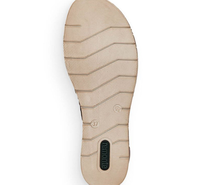 Remonte W RKR655 hnědé kožené pohodlné sandály